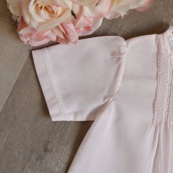 Newborn Pink Lace Folded Day Gown Feltman Brothers Coming Home Outfit NWT - Picture 4 of 4